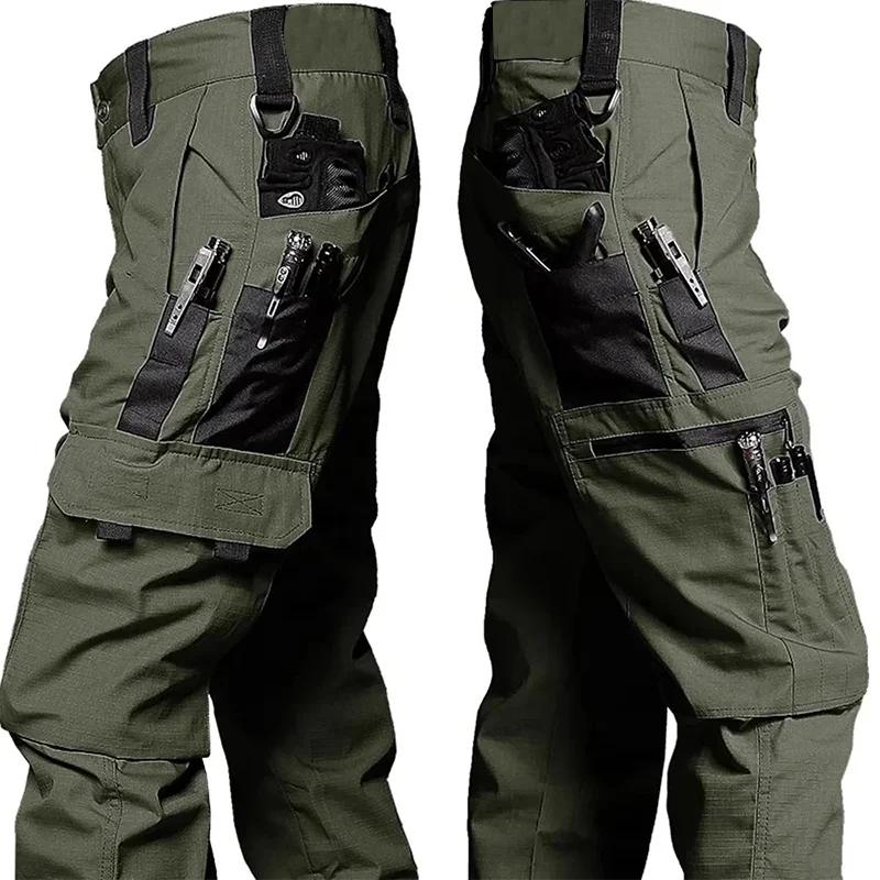 Men's Cargo Work Pants | Multi-Pocket Outdoor Style | Pantalón Cargo Hombre