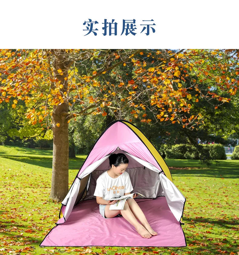Carpa de Camping Automática Pop Up | Doble Capa 3-4 Personas | Playa e Impermeable