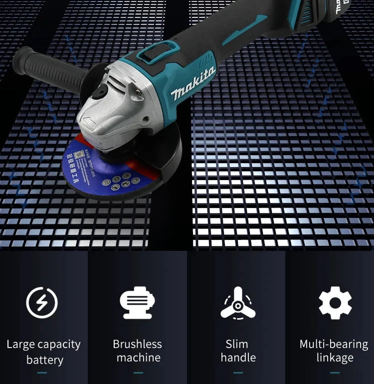 Makita DGA404 | 18V Brushless Angle Grinder | 100/125mm
