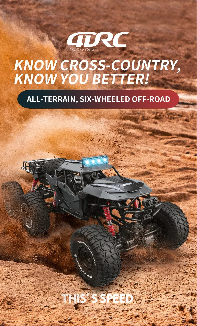 Large RC Off-Road Car — 4WD Remote Control Monster Truck | Kids & Adults