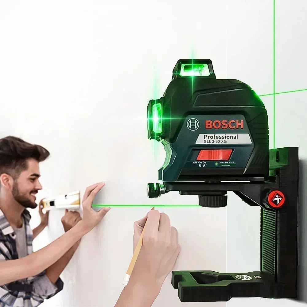 Bosch GLL3-60XG | Green 3D 12-Line Laser Level | Self-Leveling