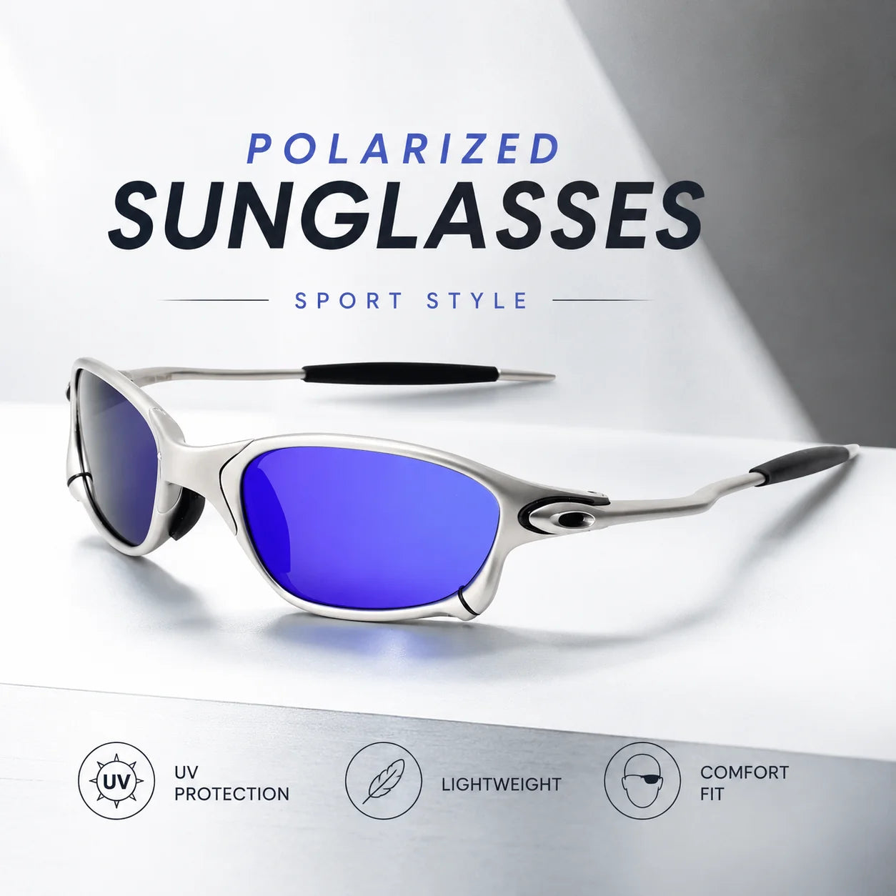 HONKAN.WZ Gafas de Sol Polarizadas UV400 | Marco de Aleación | Ciclismo y Outdoor