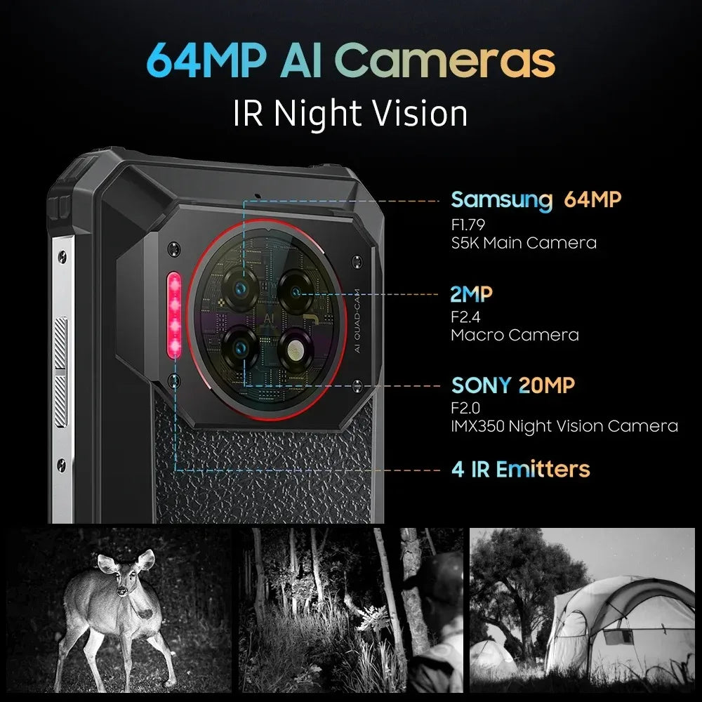 OUKITEL WP19 Pro | Rugged Phone 4G 22000mAh 64MP 120Hz | Helio G99 NFC Android 13