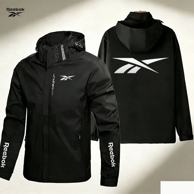 Reebok Men's Hooded Jacket | Removable Hood & Zip Front | Outdoor Casual Wear