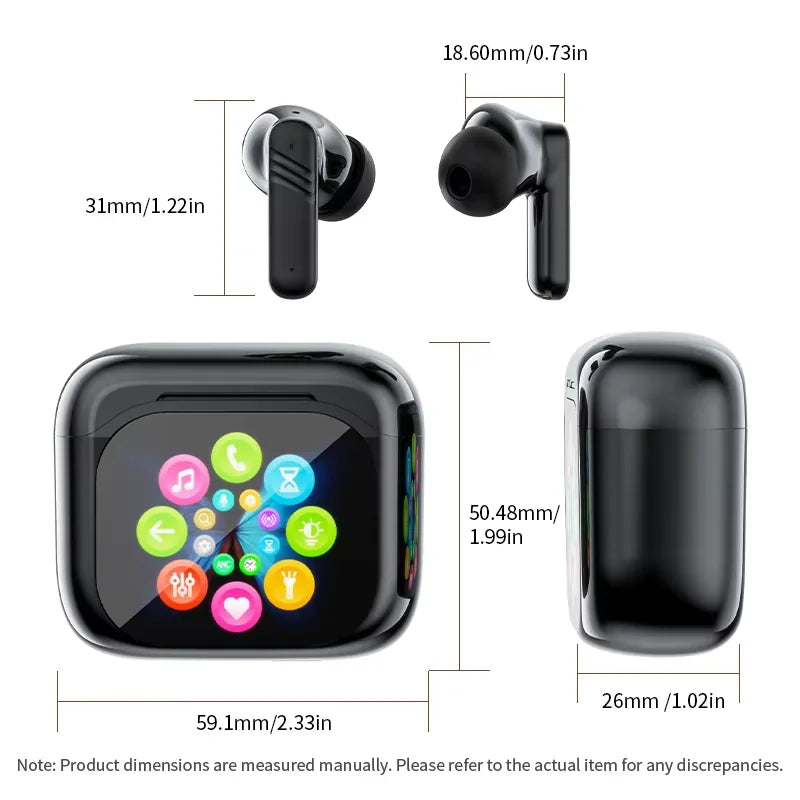 Traductor IA In-Ear | Bluetooth 5.4 | 134 Idiomas | Cancelación de Ruido | Tiempo Real | TWS | Myxon LX-10 / BY-09