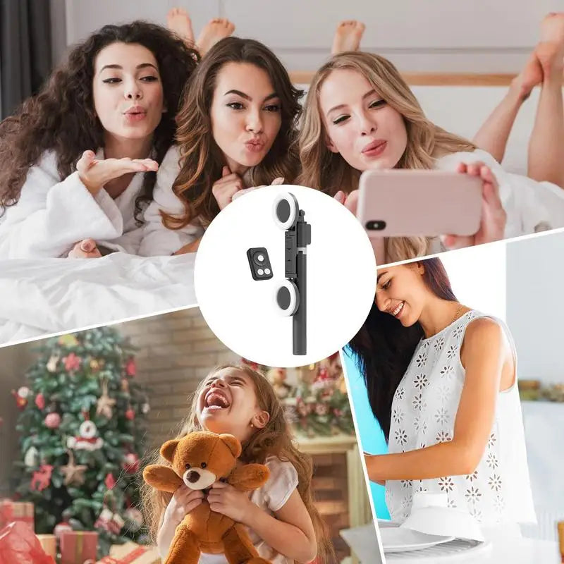 Rondaful Selfie Stick Tripod | Dual Fill Lights, Up to 170 cm | Trípode para Móvil