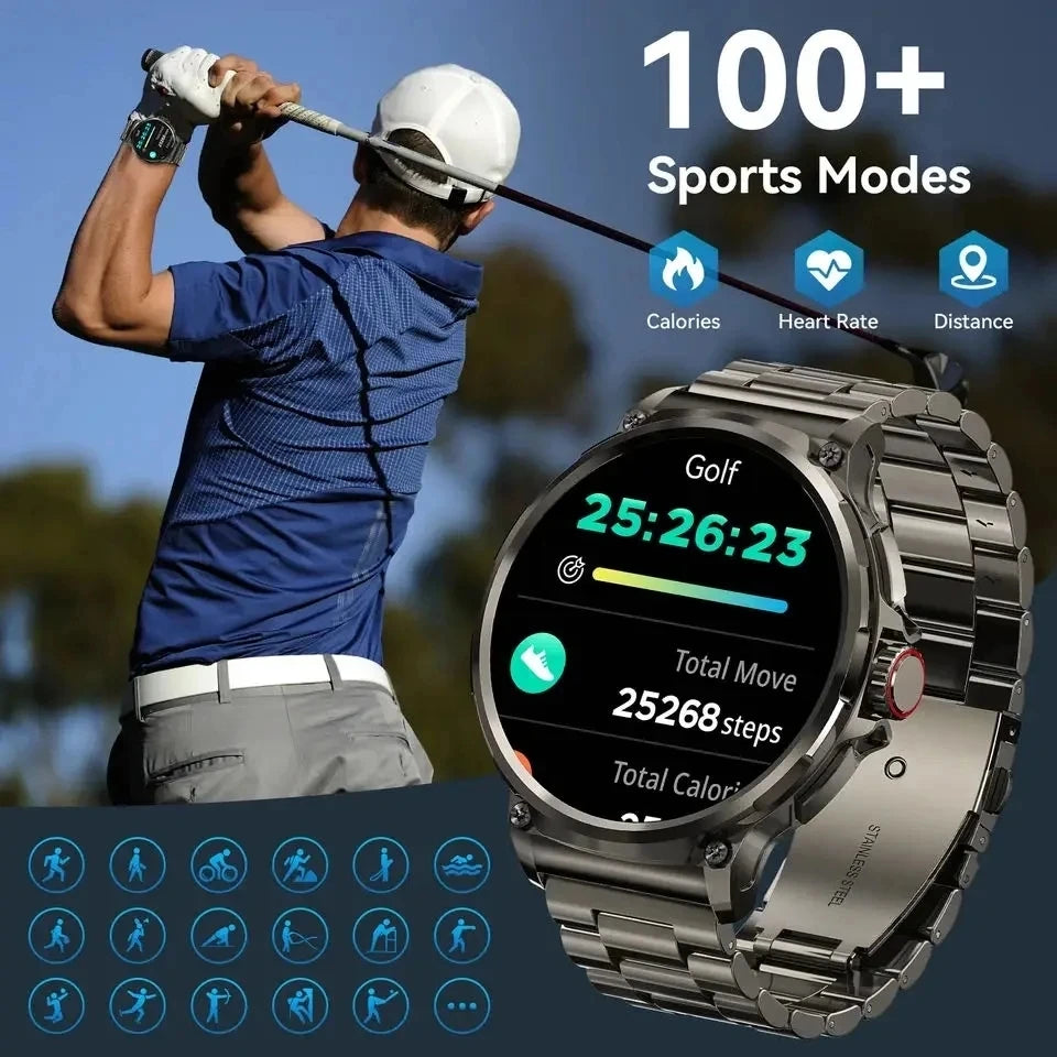 Smartwatch Jooeniok GPS 2026 | Pantalla AMOLED 1.85" | Batería 710mAh | Bluetooth 5.0 | IP68 | Android & iOS | Jooeniok GPS Smart Watch 2026 | 1.85" AMOLED | 710mAh Battery | Bluetooth Call | IP68