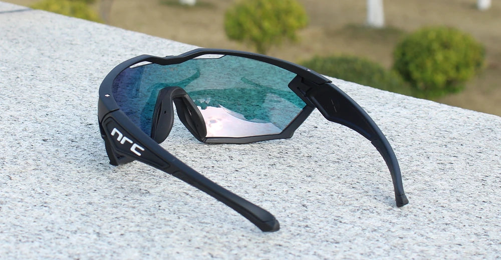 NRC X2 PRide Gafas de Ciclismo con 3 Lentes – Hombre/Mujer, MTB, Bicicleta, UV400