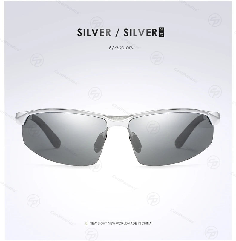 COOLPANDAS Gafas de Sol Polarizadas UV400 | Marco de Aleación | Estilo Cuadrado