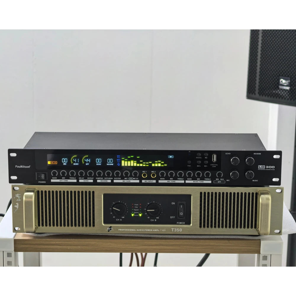 PaulKitson LD300 DSP Karaoke Effects Processor | 15W | Reverb | Bluetooth | Speaker Management
