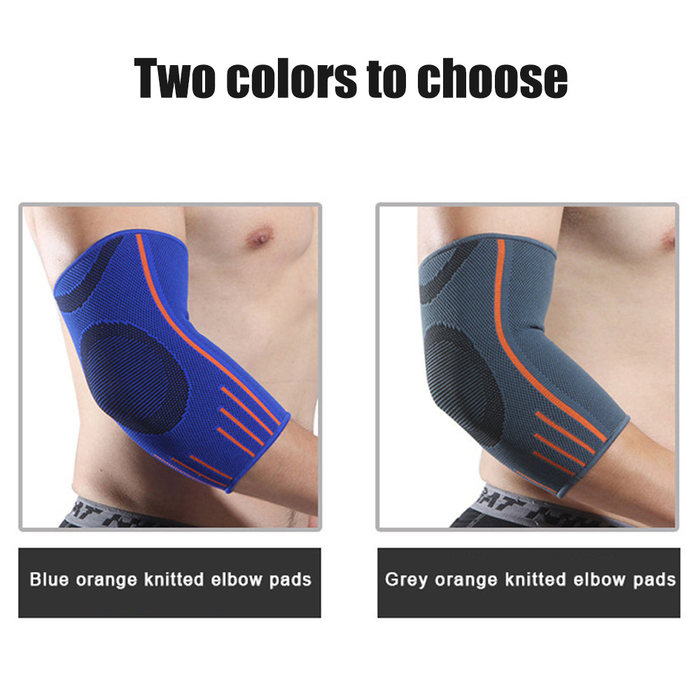 Elbow Compression Sleeve & Support Brace | Nylon/Spandex | Sports, Tennis, Golf & Gym | S-XL