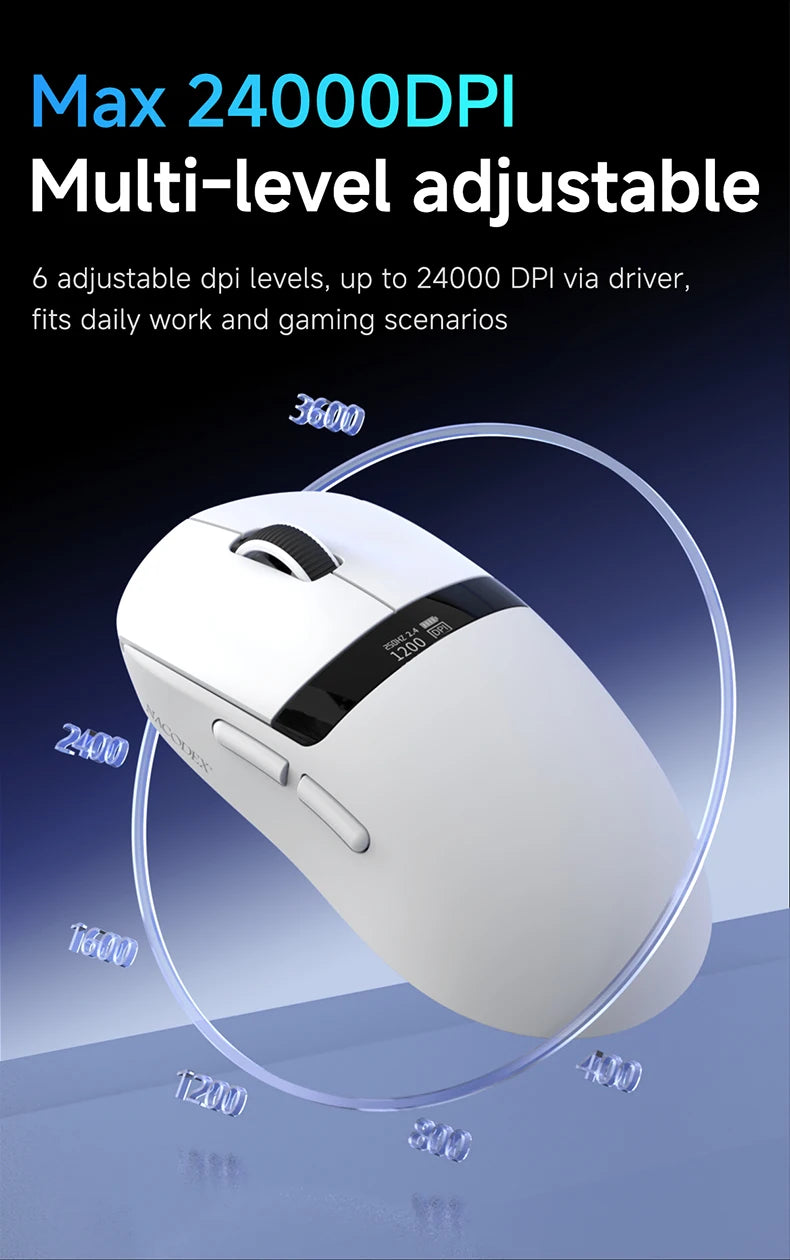 Ajazz AJ139 V2 MC Wireless Gaming Mouse | 12000 DPI
