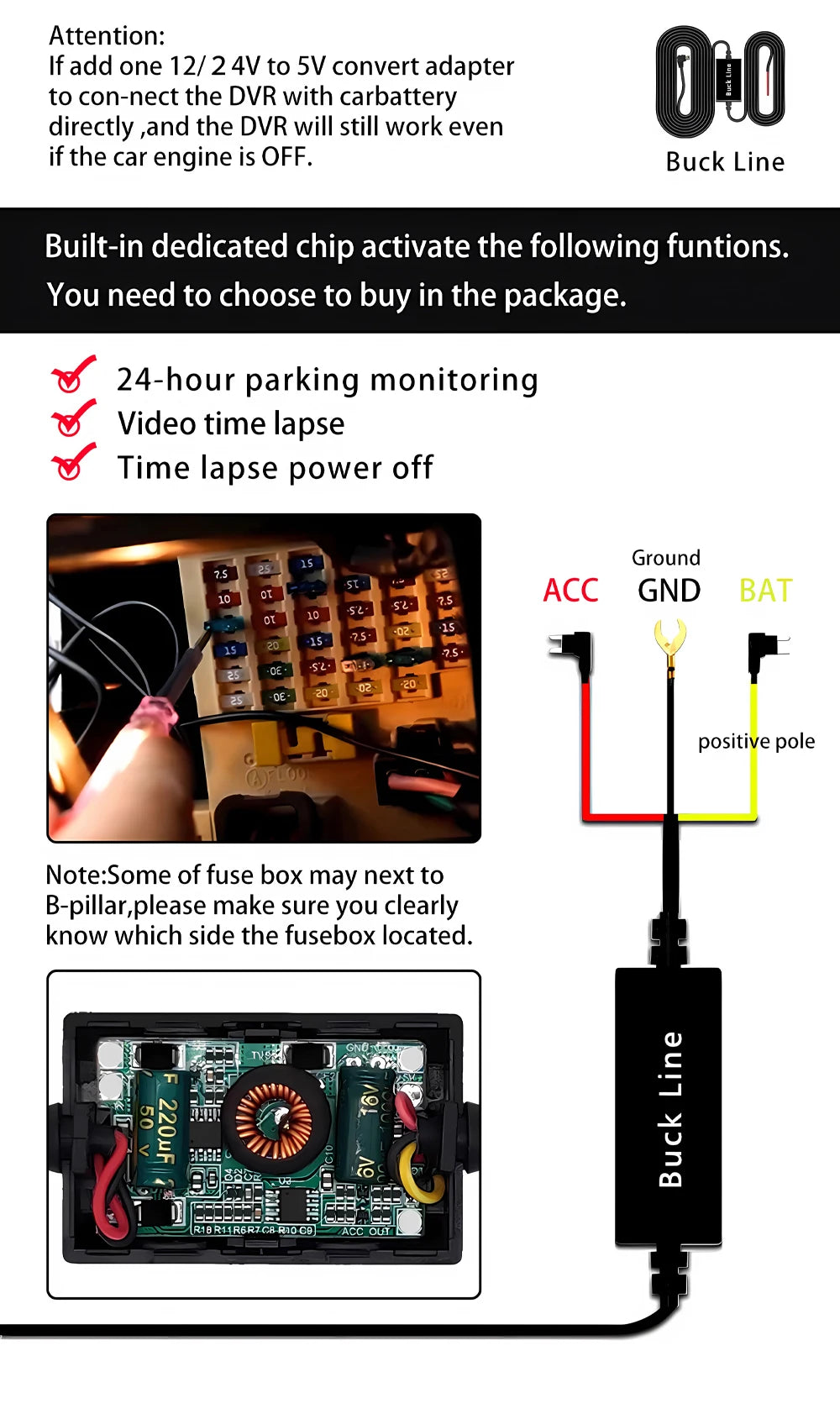 Dashcam 4K+2.5K WiFi GPS Doble Lente – Visión Nocturna, Monitor Estacionamiento 24H, Caja Negra