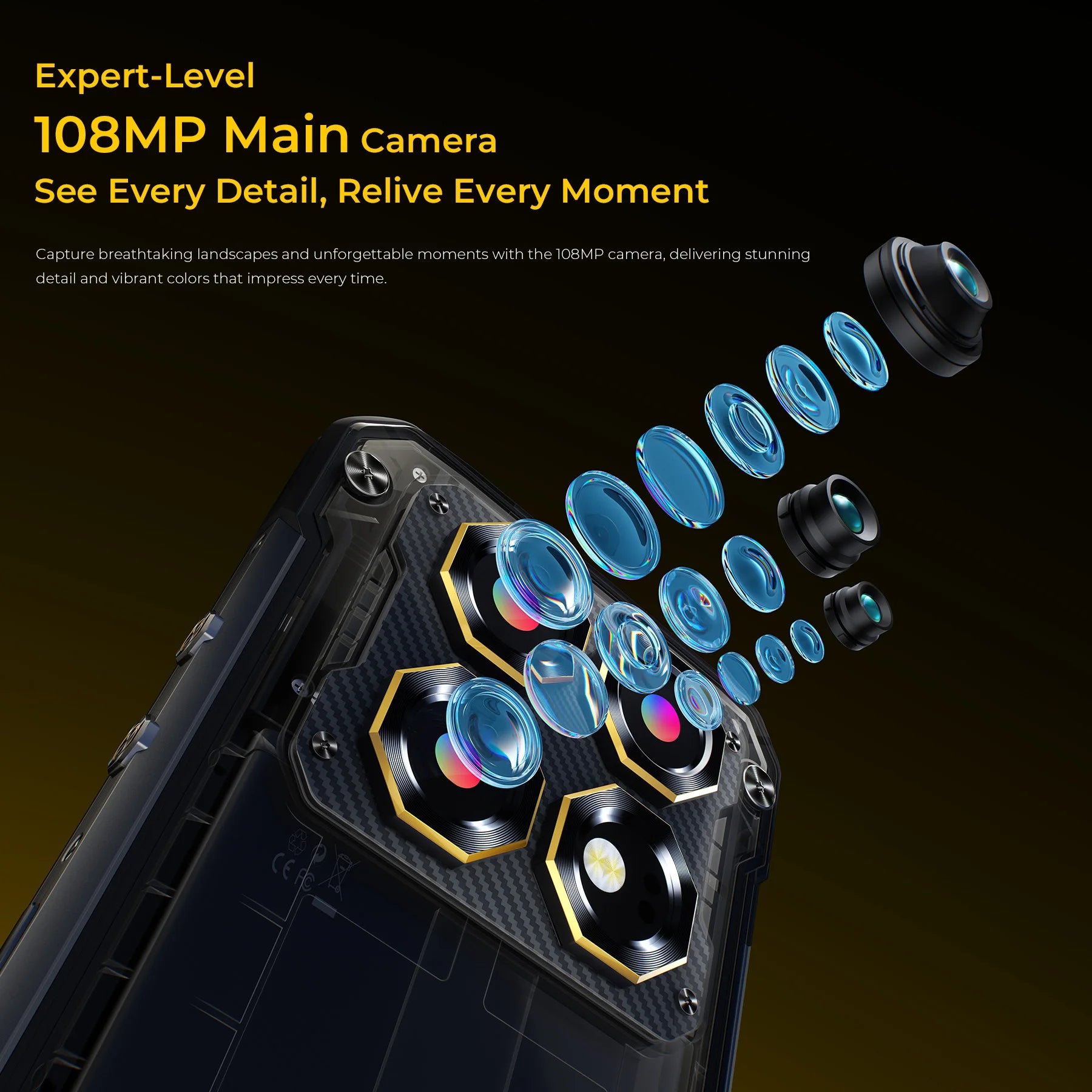 OUKITEL WP60 | Rugged Smartphone 5G 10000mAh 108MP 120Hz | Android 15 NFC