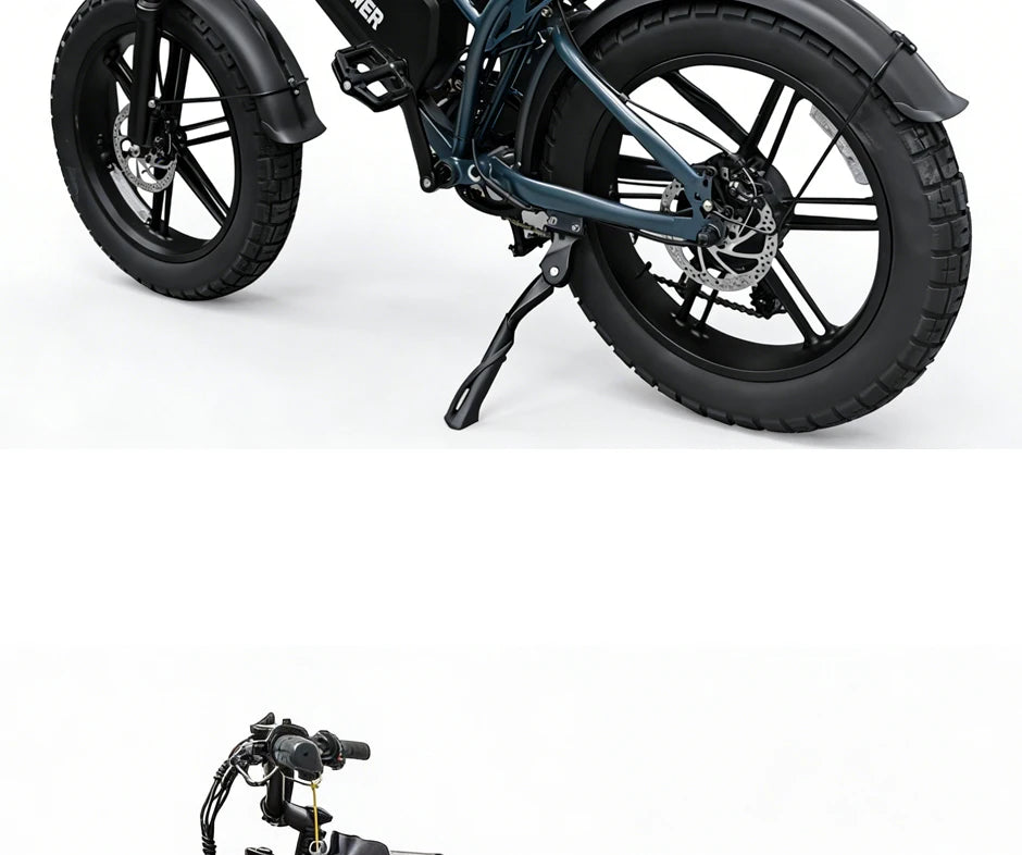 QS7 E-Bike 1500W Motor Brushless | 48V 20/35/60Ah | 55km/h | Todo Terreno | Shimano 7v | Garantía 1 Año