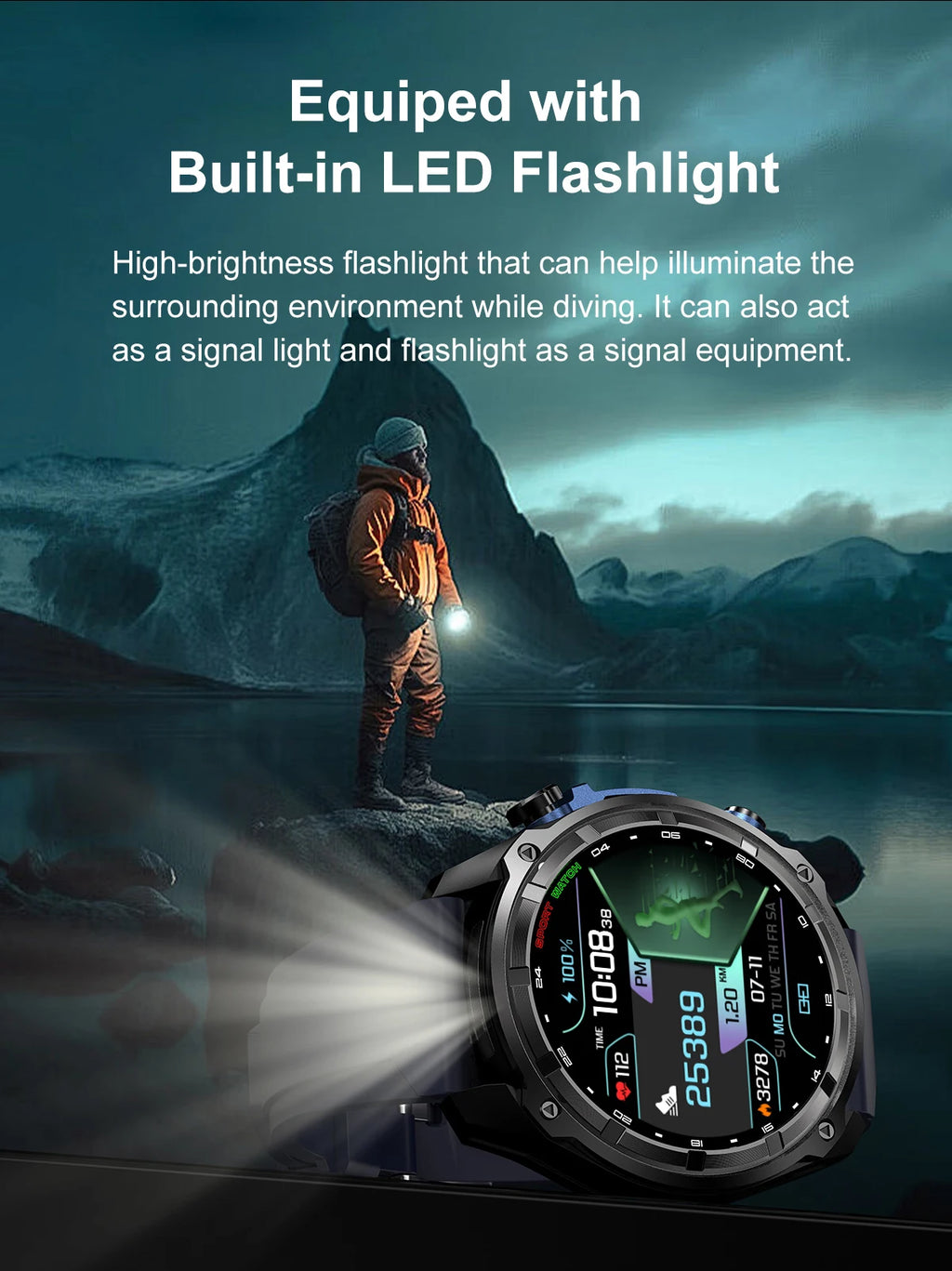 GPS Smartwatch 2025 | AMOLED 1.43" HD Gorilla Glass | 1000mAh | 10ATM Waterproof | Bluetooth Calling | Men Sport | Smartwatch GPS 2025 | AMOLED 1.43" HD Gorilla Glass | 1000mAh | Resistente al Agua 10ATM | Llamadas Bluetooth | Deporte