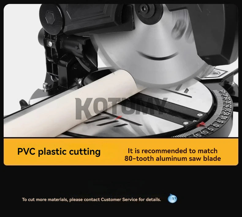 KOTUMY Multifunction Miter Saw | 45° Cutting | 220V