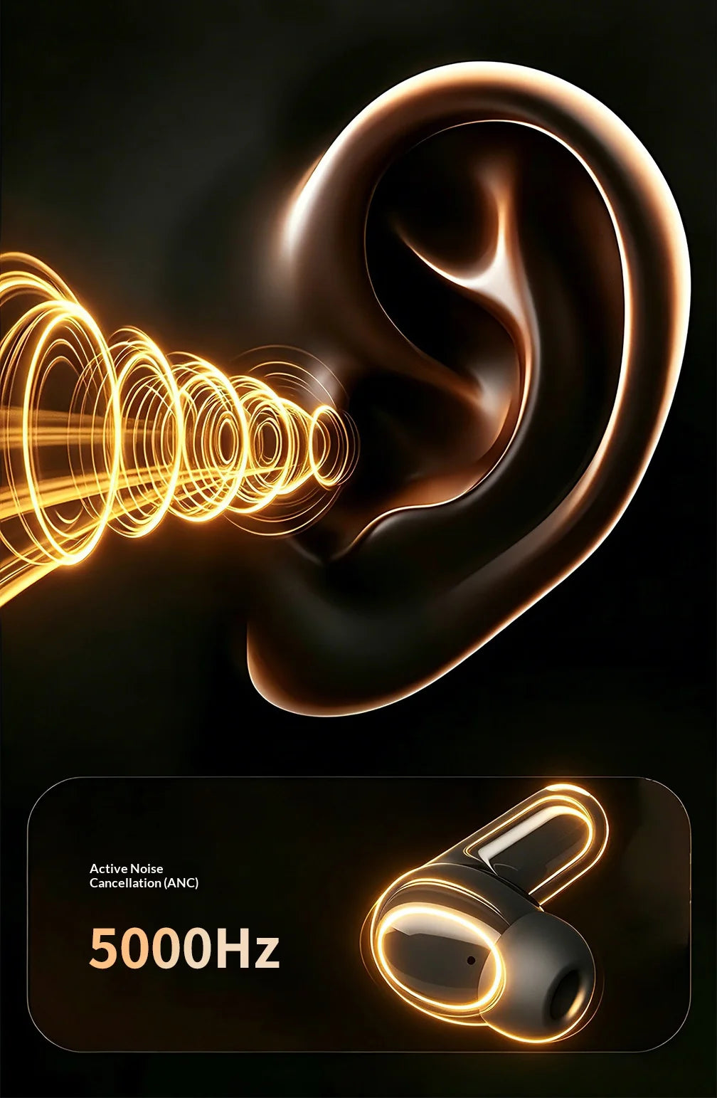 Monster HT20 - Auriculares Inalámbricos Bluetooth 6.0 con ANC | TWS In-Ear