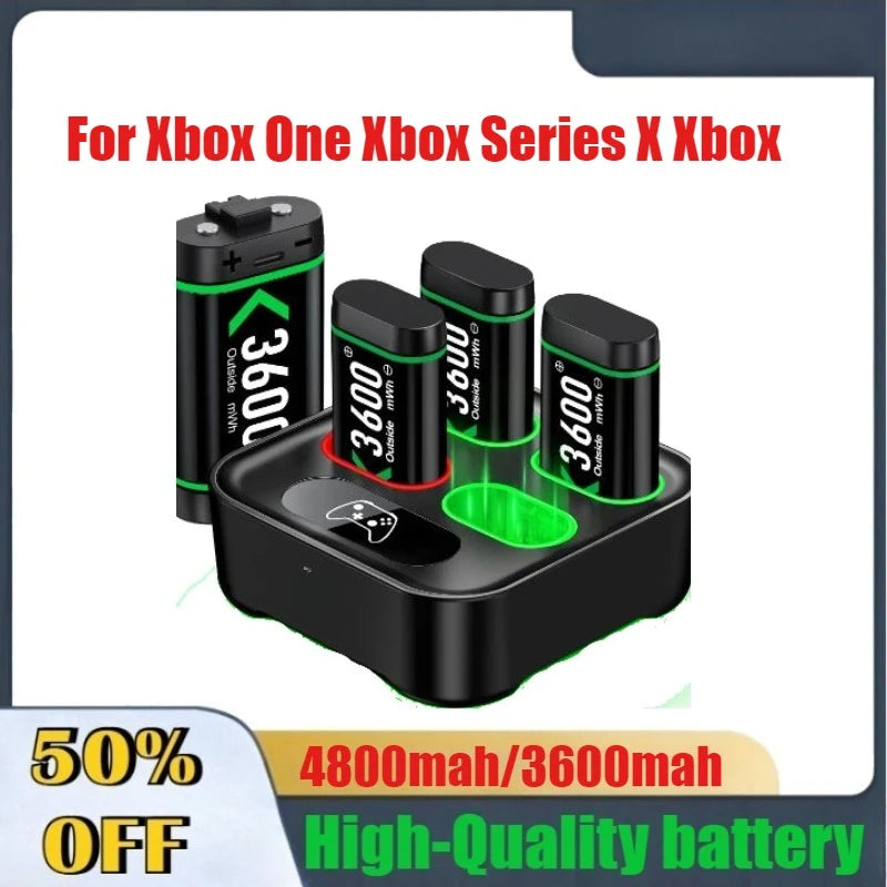 Baterías Recargables para Control Xbox One / Series X | Estación de Carga LED