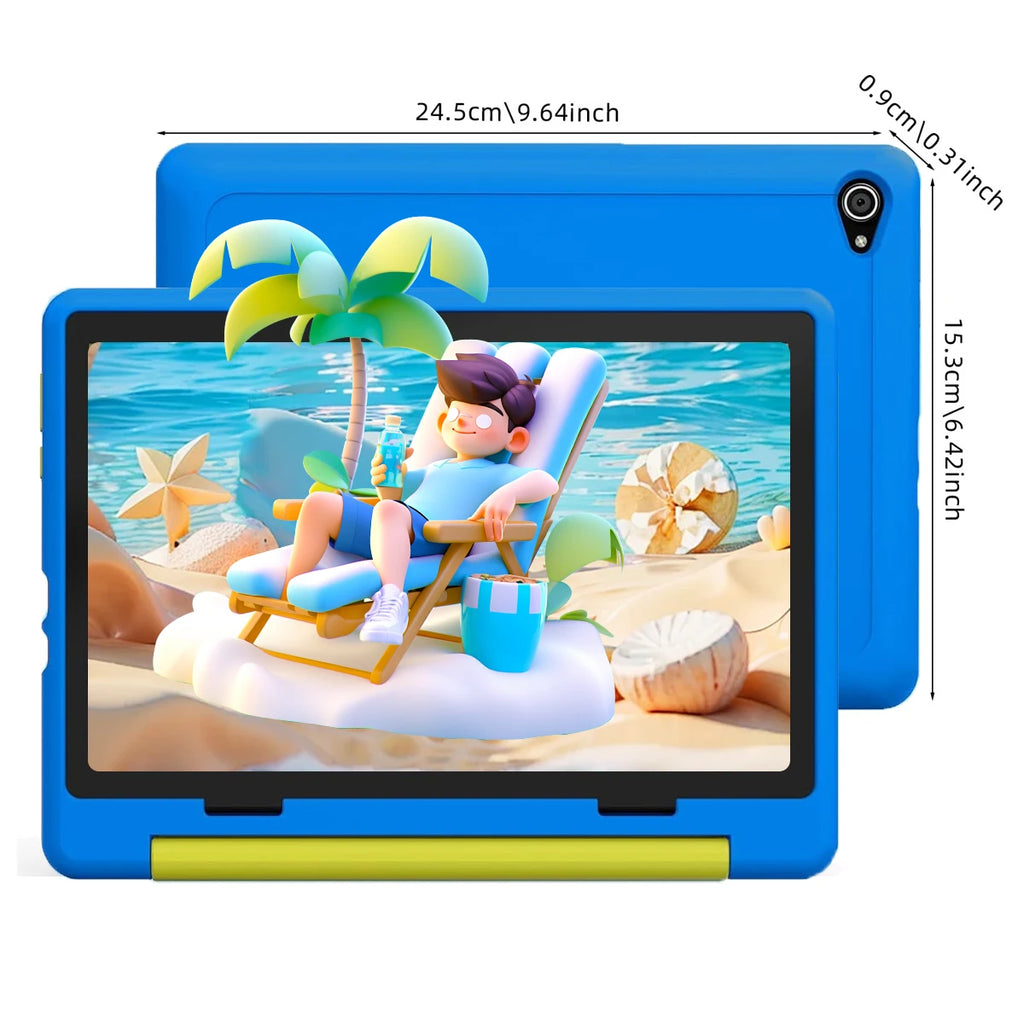 Tablet Infantil URAO 10" | Android 15 | 8GB RAM + 64GB | Octa-Core | 5000mAh | Control Parental | Con Funda