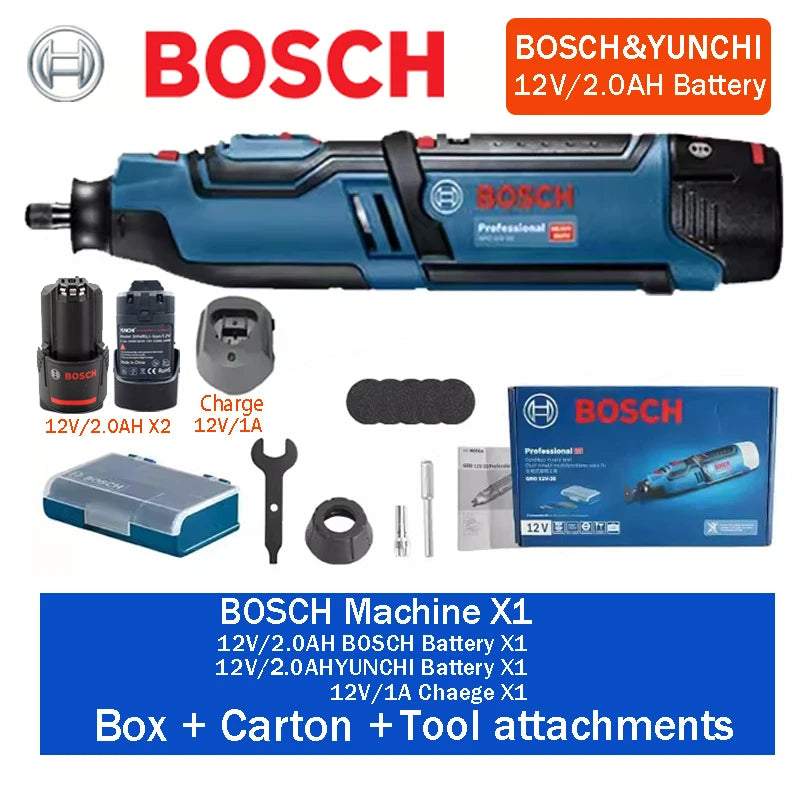 Bosch GRO 12V-35 | Cordless Rotary Tool | Battery Kits