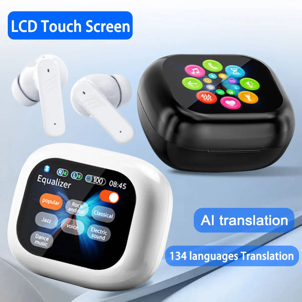 Traductor IA In-Ear | Bluetooth 5.4 | 134 Idiomas | Cancelación de Ruido | Tiempo Real | TWS | Myxon LX-10 / BY-09