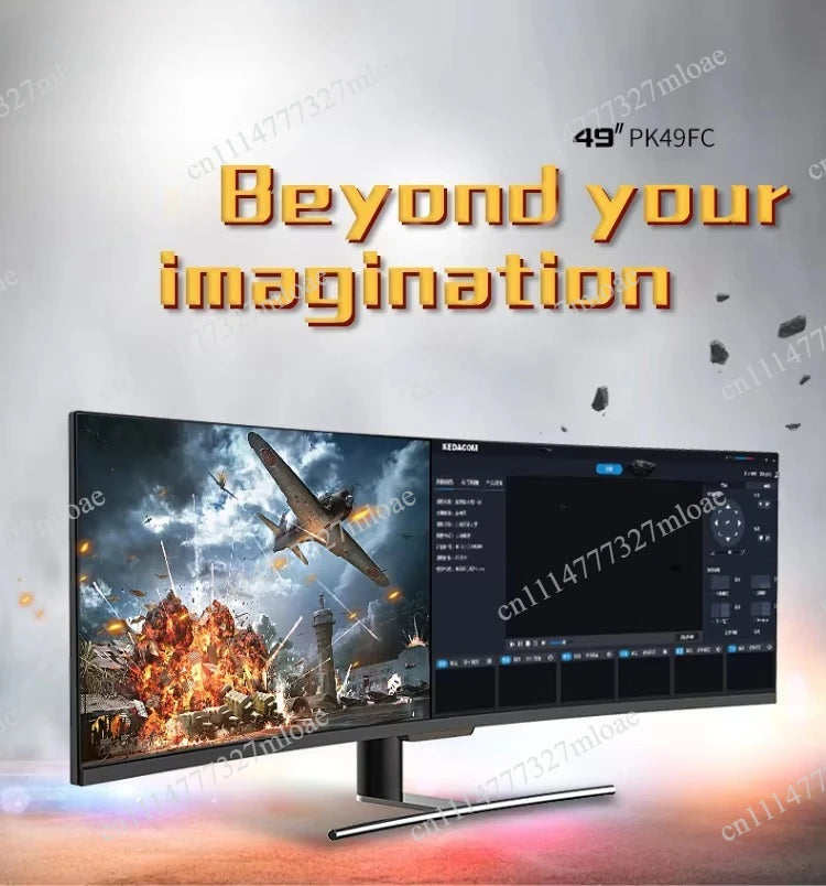 49-Inch Ultrawide Curved Monitor 32:9 | 5K 165Hz | Built-in Speakers | Home & Office