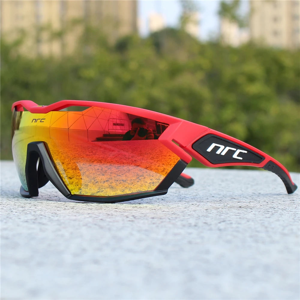 NRC X2 PRide Gafas de Ciclismo con 3 Lentes – Hombre/Mujer, MTB, Bicicleta, UV400