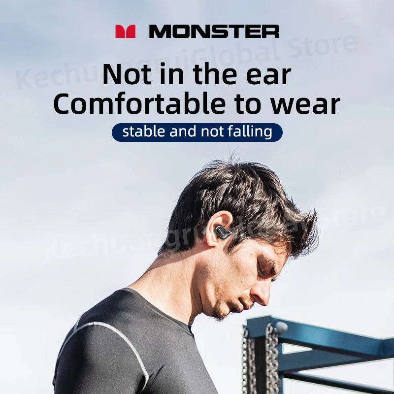 Monster XKO01 - Auriculares TWS Bluetooth 5.3 | 28h Batería | ENC | Ear Hook