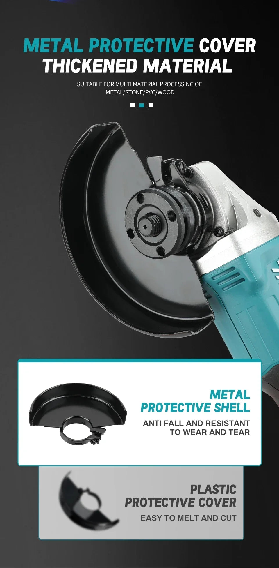 Makita DGA504 | 18V Brushless Angle Grinder | Bare Tool