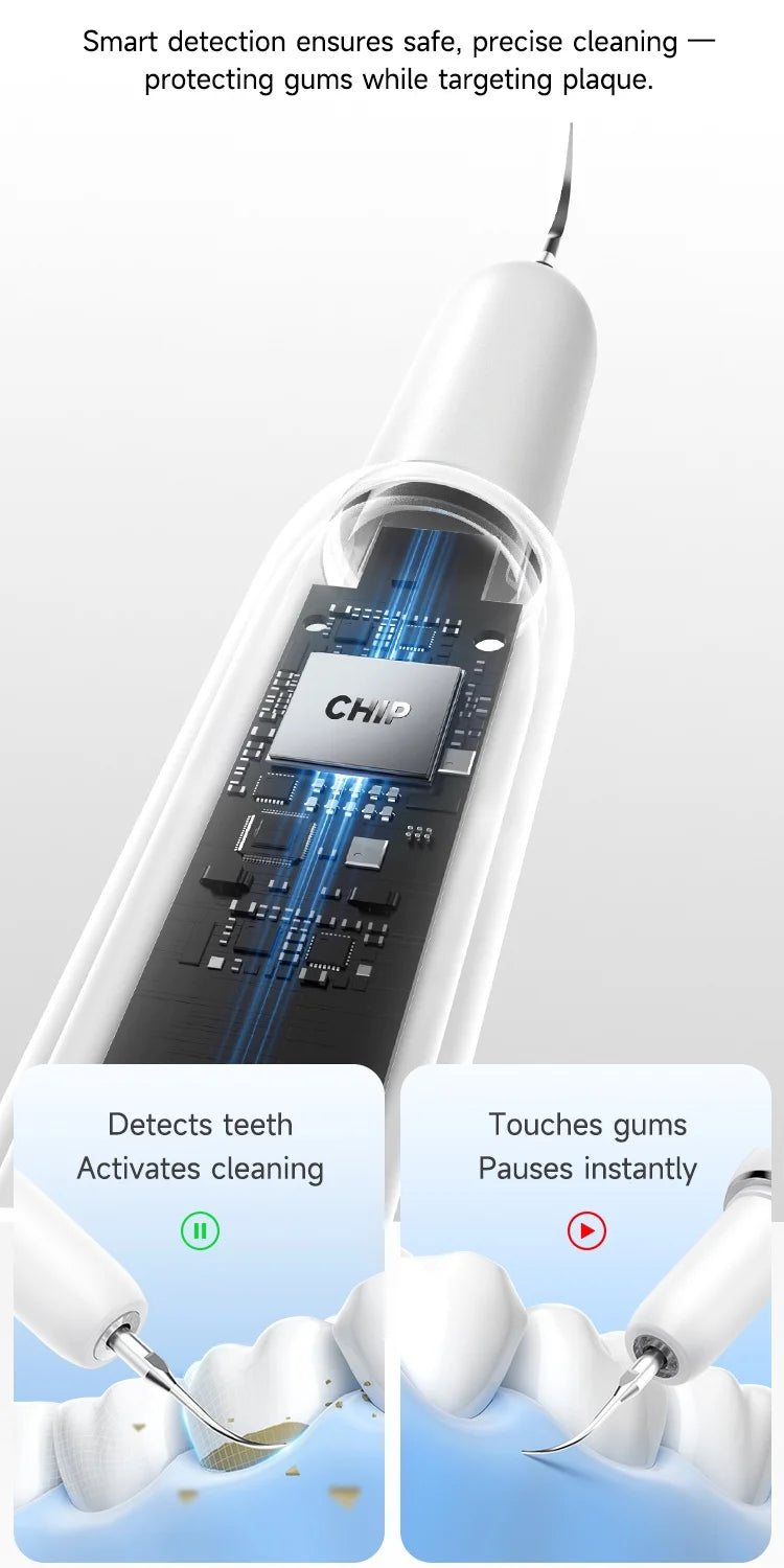 T6 Ultrasonic Dental Scaler | USB-C Oral Care Device / Escariador dental ultrasónico T6