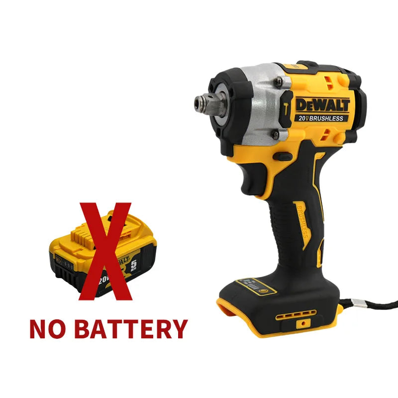 DEWALT-Compatible DCF921 | 20V Brushless Impact Wrench | LED Light