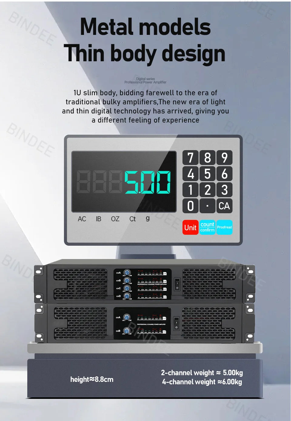 SIKETEER D2600/D4600 Digital Power Amplifier | 2/4 Channel | Amplificador Profesional