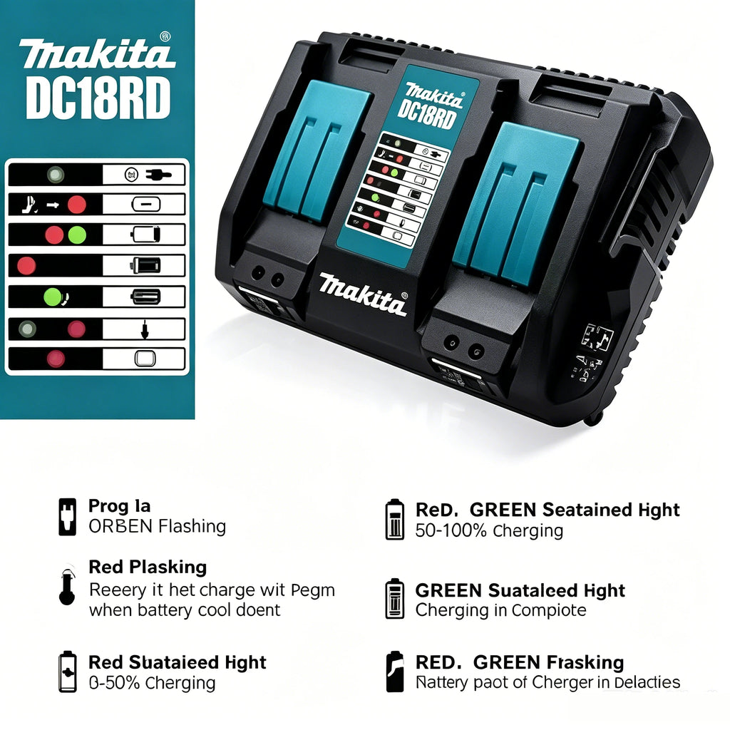 Makita 18V LXT Battery Chargers | DC18RC/DC18RD | US/EU