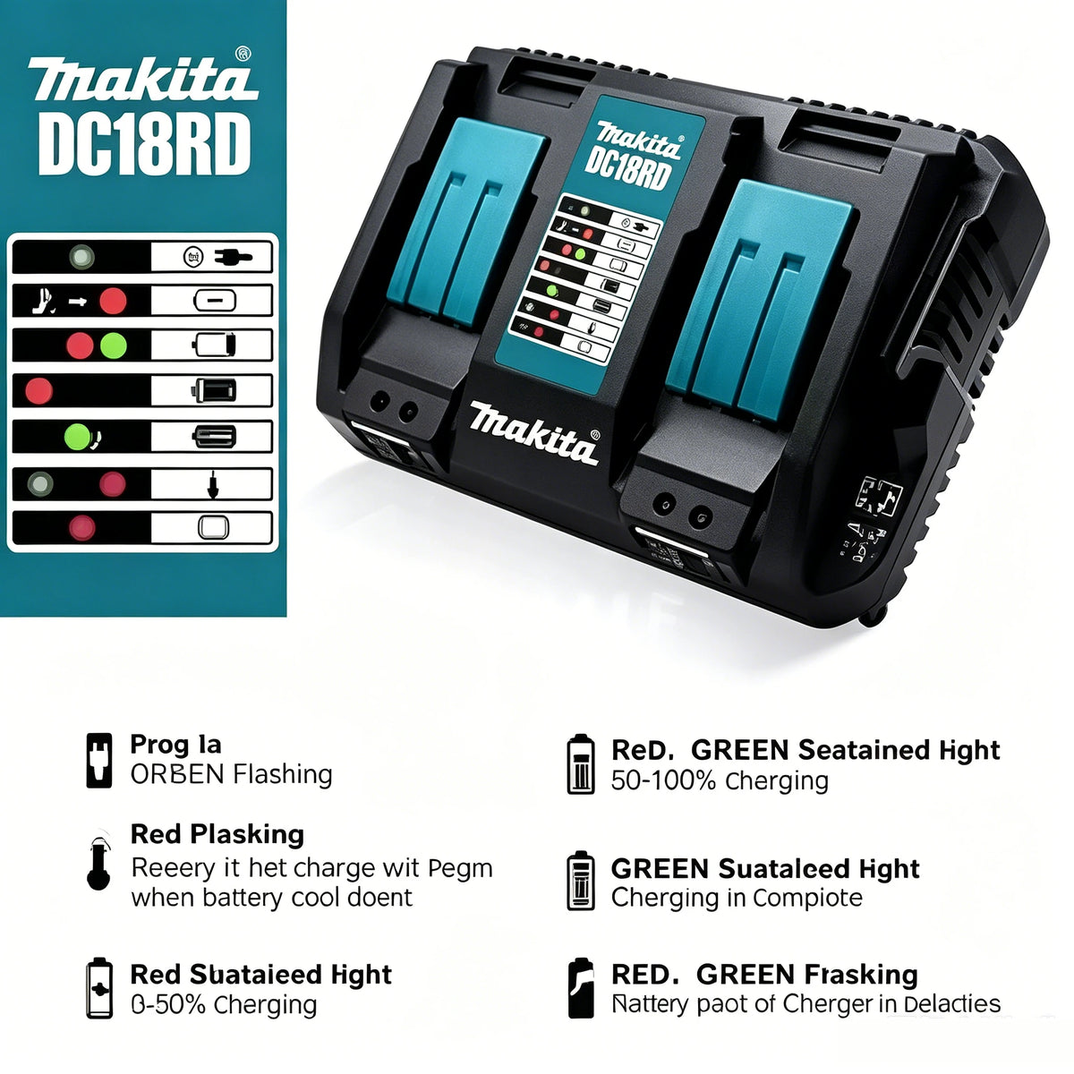 Makita 18V LXT Battery Chargers | DC18RC/DC18RD | US/EU