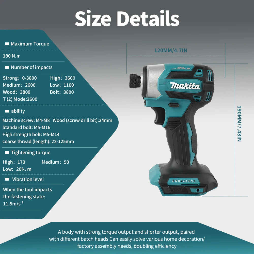 Makita DTD173 / DTW285 | 18V Brushless Impact Tools | Tool Set