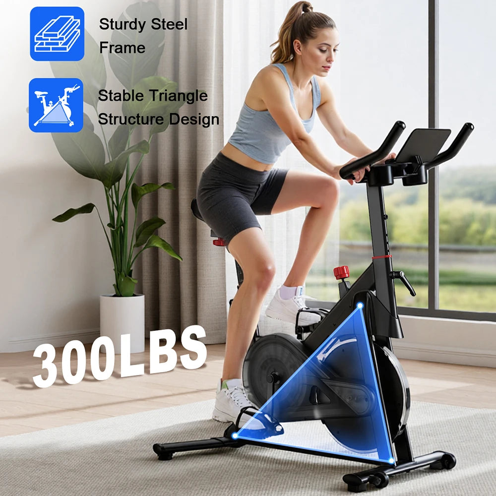 Stationary Exercise Bike | 32-Level Magnetic Resistance | Bluetooth & LCD Screen | Home Gym
