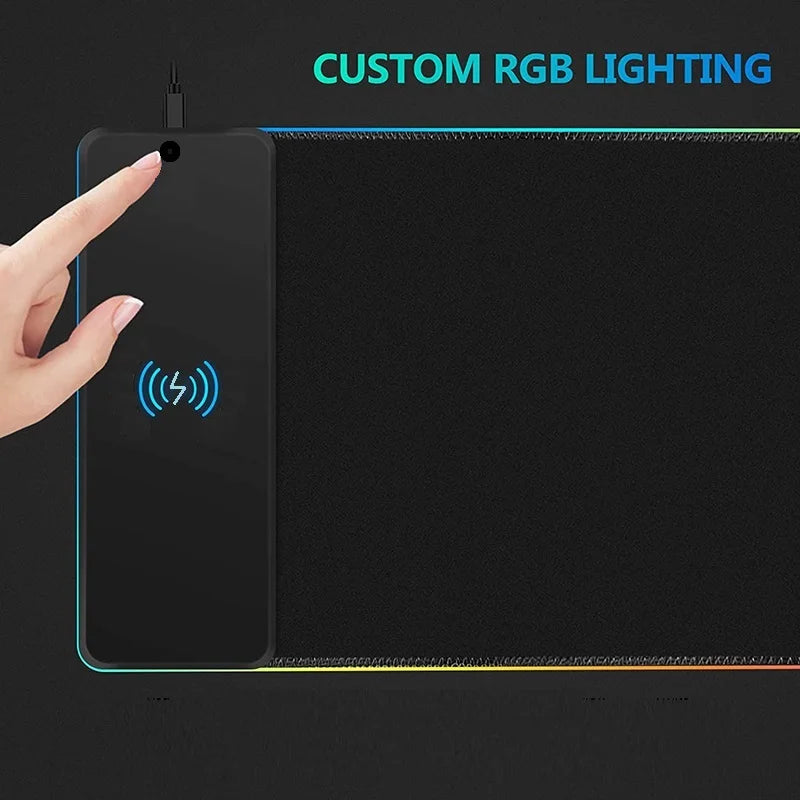 XXL RGB Gaming Mouse Pad | 10W Qi Wireless Charging