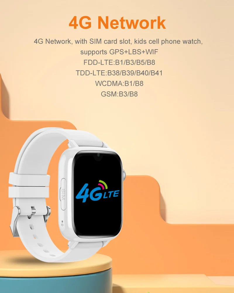 Smartwatch KGG Kids 4G GPS | 1.91" IPS | Video Call | SOS | WiFi | IPX7 | Android 8.1 | Reloj Inteligente KGG Niños 4G GPS | Videollamada | SOS | WiFi | IPX7
