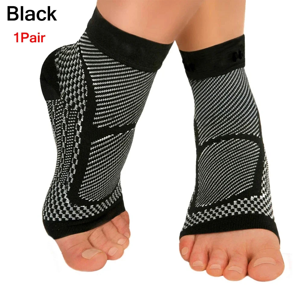 Ankle Brace Compression Sleeve | Plantar Fasciitis & Arch Support | Sports & Recovery