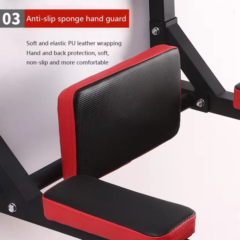 Wall Mounted Pull Up Bar | Multifunctional Home Gym Steel Bar | Chin-Up, Leg Raise & Core Training