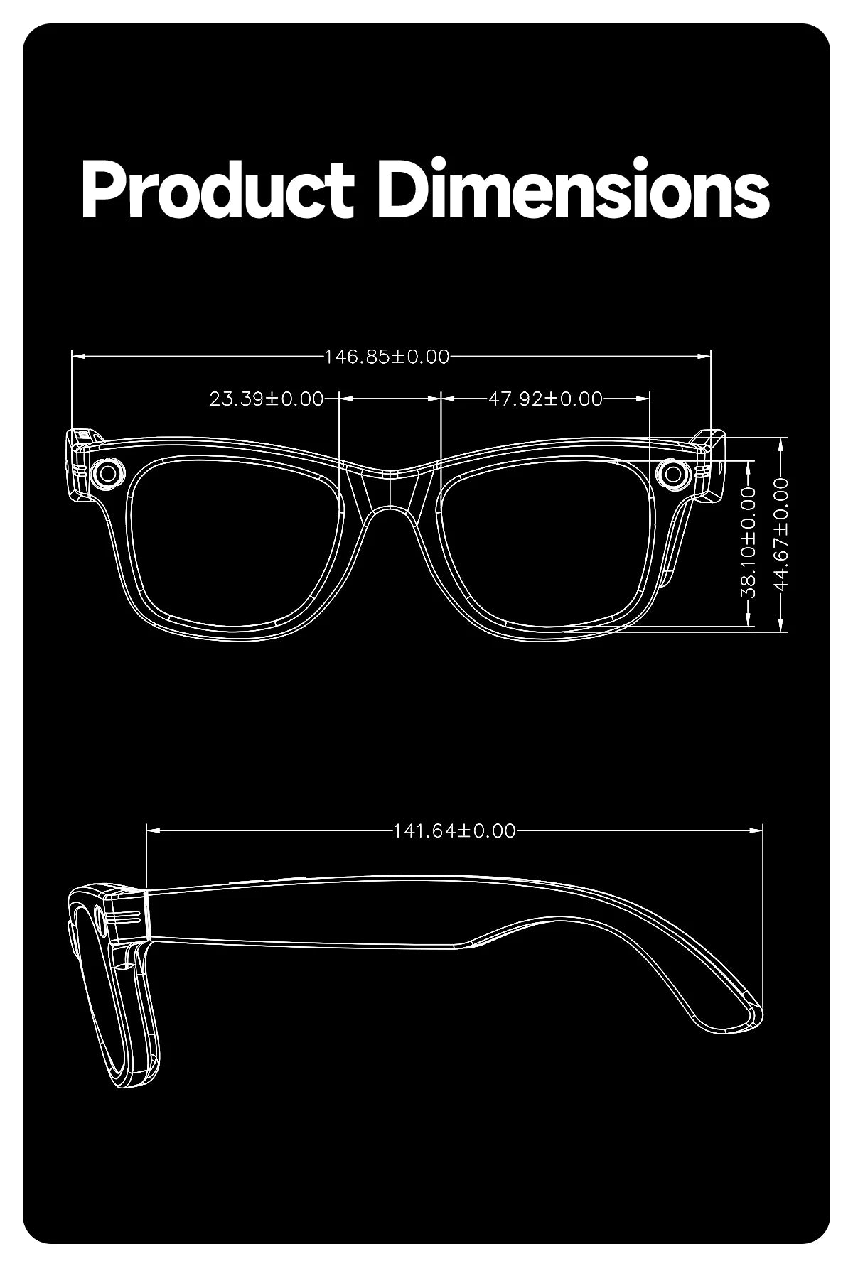 Lentes Inteligentes GUHUAVMI con Cámara IA y ChatGPT | 800W, Doble Lente, Bluetooth 5.3