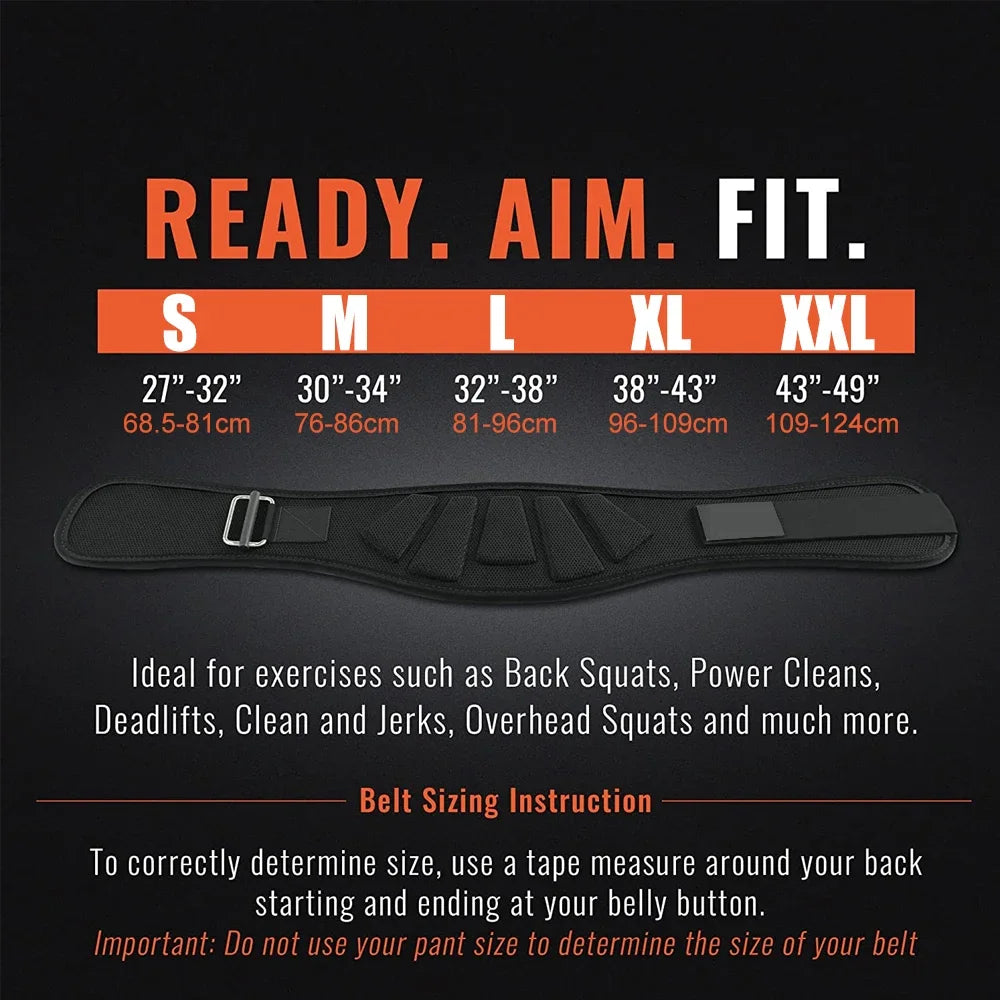 Weightlifting Belt | Lower Back Support & Waist Protection | Gym & Powerlifting