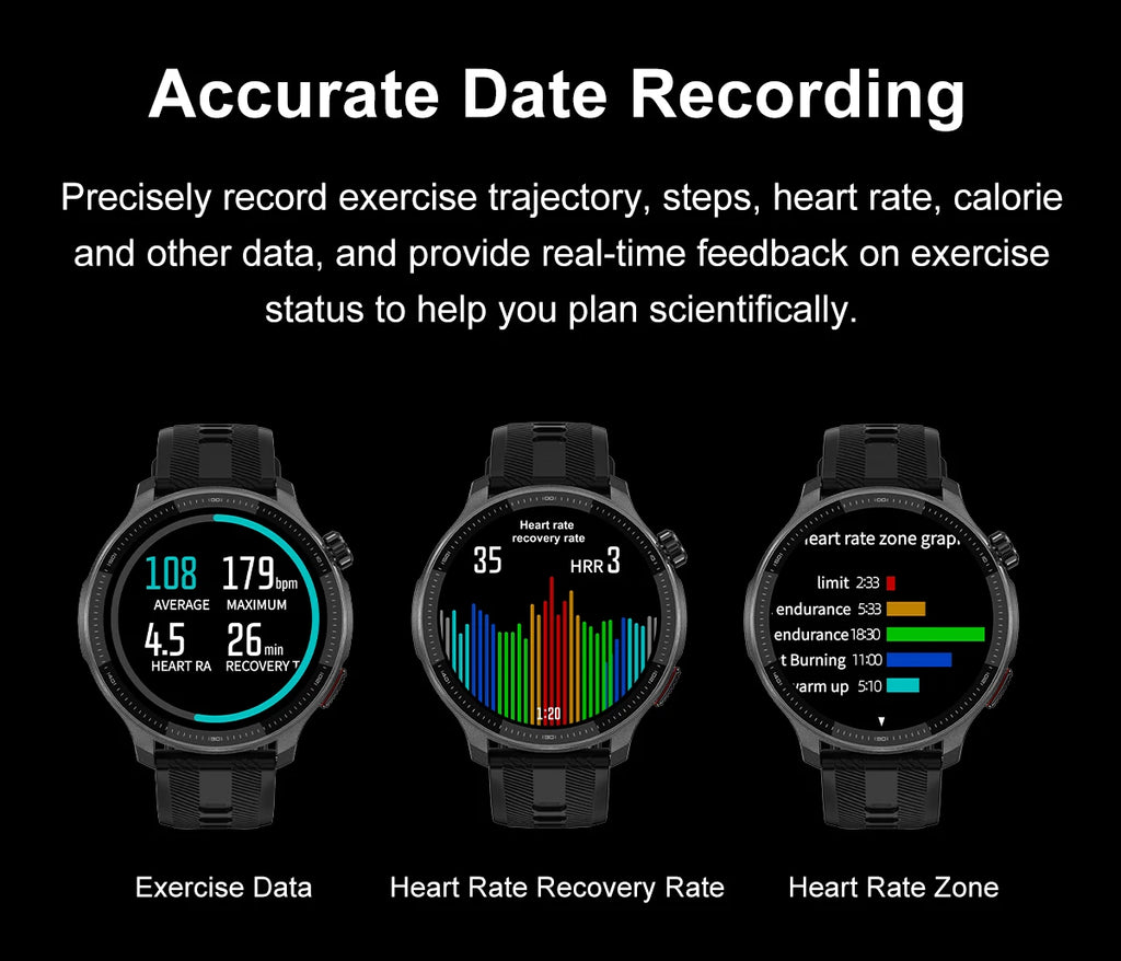 Smartwatch DT G6 2026 | AMOLED 1.43" | GPS + Mapas Offline | 3ATM | 4GB | Outdoor