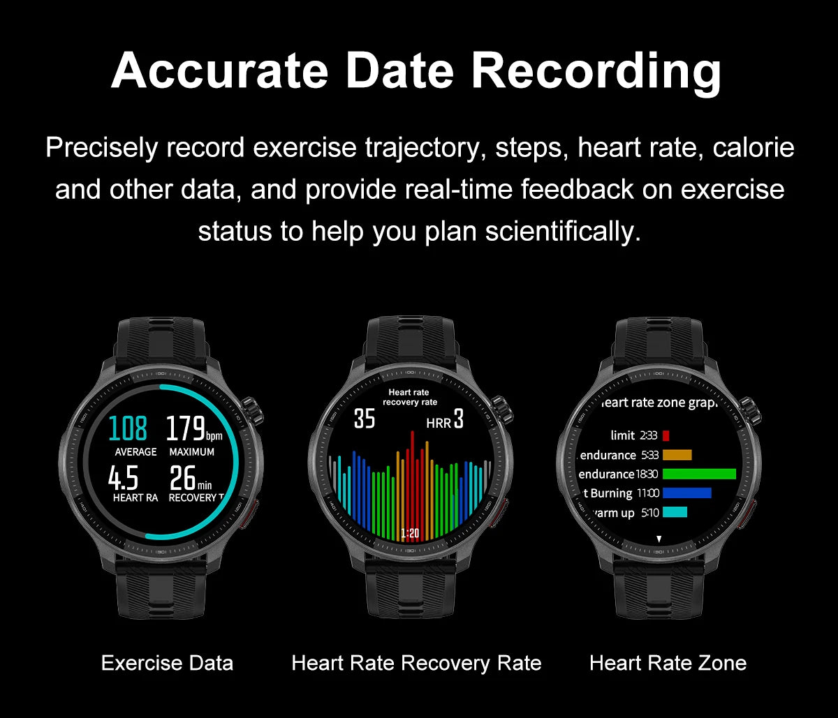Smartwatch DT G6 2026 | AMOLED 1.43" | GPS + Mapas Offline | 3ATM | 4GB | Outdoor