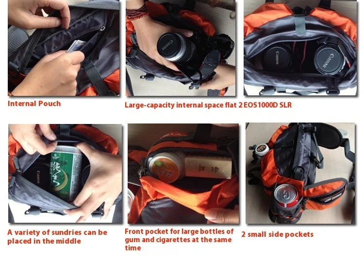 Outdoor Waist Pack | 5L Polyester Design | Hiking & Cycling