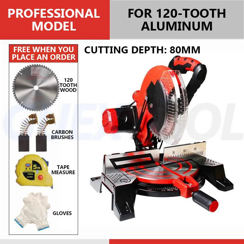 GUYX 10-Inch Miter Saw | ±45° Cutting | 1800W