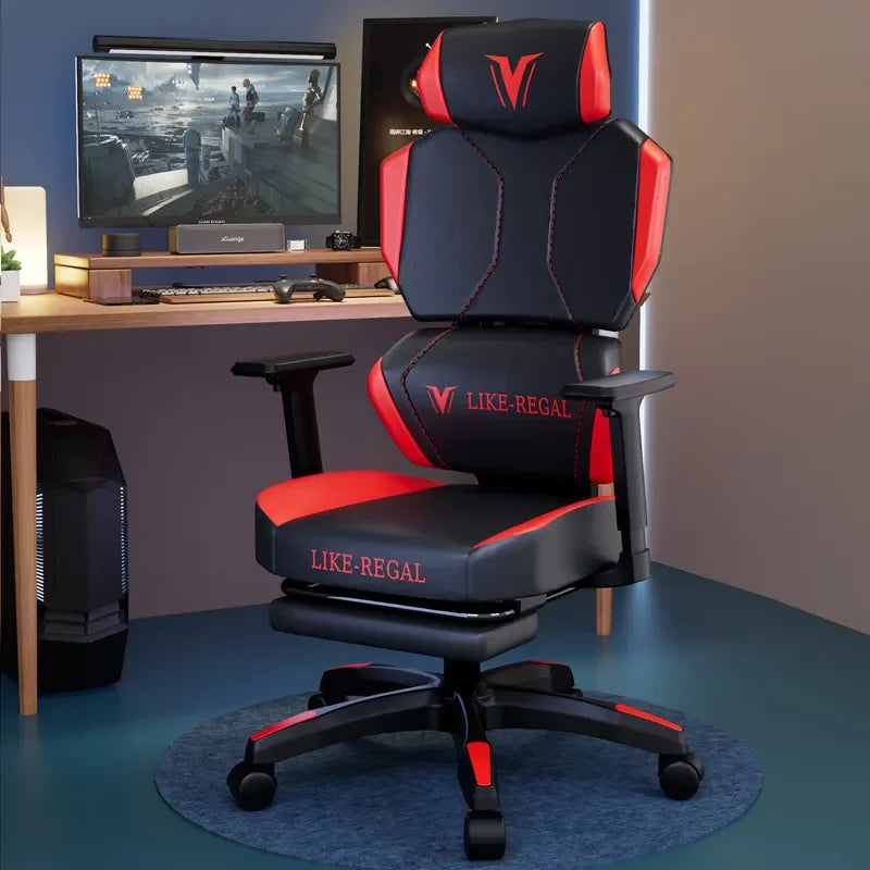 E-Sports Gaming Chair | Lumbar Support | Foot Pedal