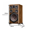 AOSIBAO 10" HIFI Bookshelf Speaker | 3-Way 150W | Wood Cabinet | Home Theater & KTV