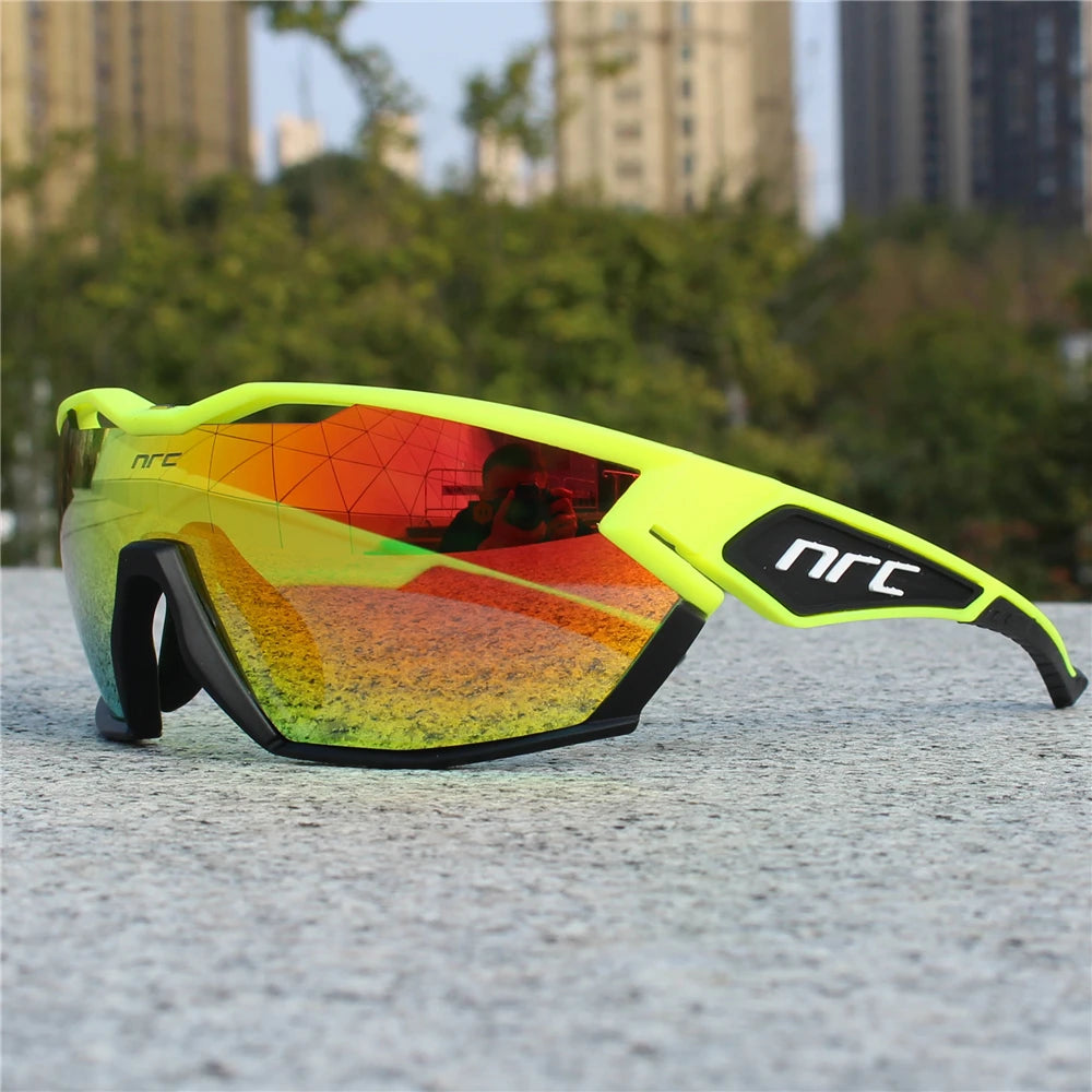 NRC X2 PRide Gafas de Ciclismo con 3 Lentes – Hombre/Mujer, MTB, Bicicleta, UV400